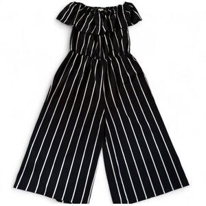 Rebellion Monochrome Striped Jumpsuit
